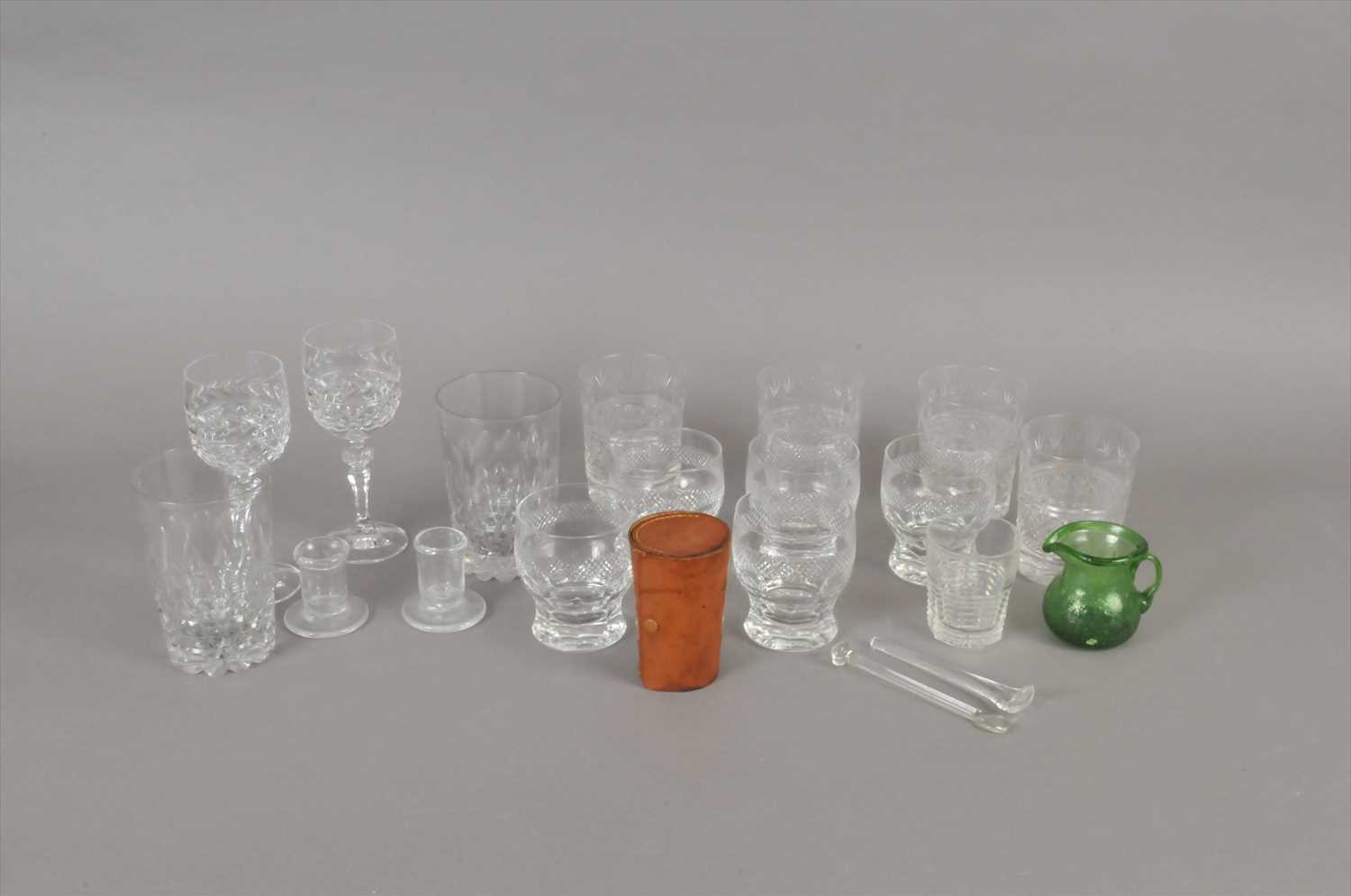 Lot 128 - Cut crystal and other glassware