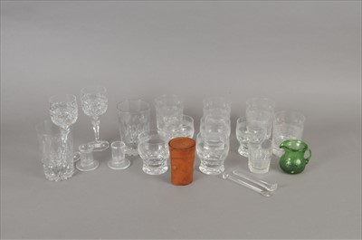 Lot 128 - Cut crystal and other glassware