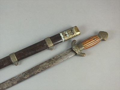Lot 591 - Chinese sword and scabbard