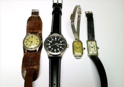 Lot 413 - Quantity of watches to include an Army Trade...