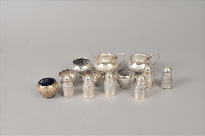 Lot 331 - A collection of Indian white metal salts