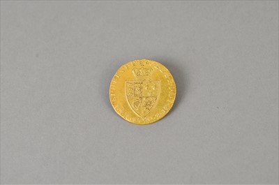 Lot 377 - A George III spade guinea brooch