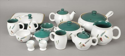 Lot 17 - A large and comprehensive Denby Green What service
