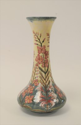 Lot 26 - Cobridge Pottery 'Willow Herb' vase