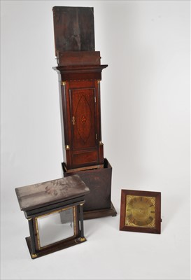 Lot 313 - An oak cased longcase clock (for restoration)