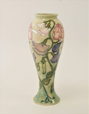 Lot 34 - Moorcroft 'Sweet Pea' vase