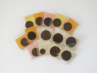 Lot 234 - A collection of British 19th century copper trade tokens