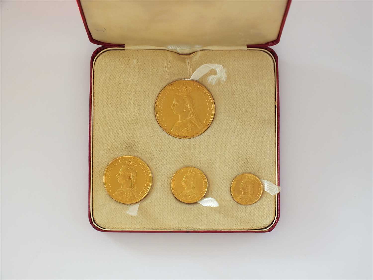 Lot 158 - Victoria 1887 Jubilee specimen gold coin set