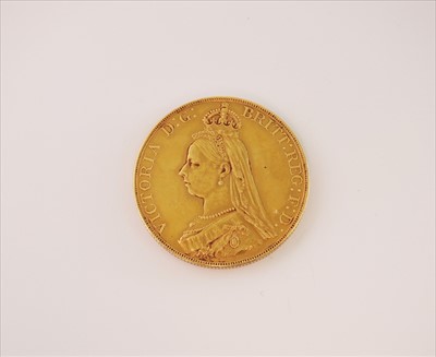 Lot 161 - A Victoria Jubilee £5 coin dated 1887