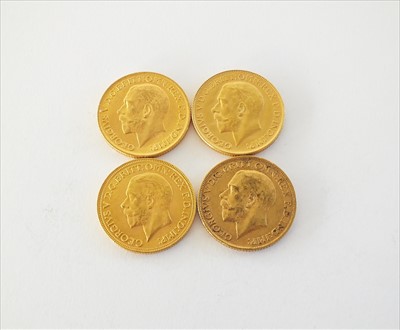 Lot 200 - Four George V sovereigns