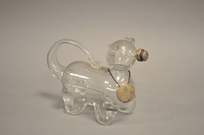 Lot 96 - Edwardian novelty glass decanter