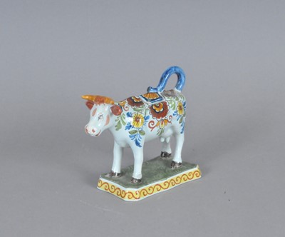 Lot 308 - Dutch delft cow creamer