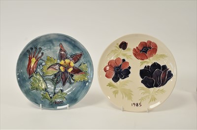 Lot 56 - Two Moorcroft Year Plates - 1984 and 1985
