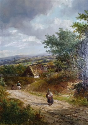 Lot 800 - Joseph Thors (1835-1920), rural landscape, oil on canvas