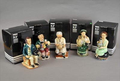 Lot 199 - Collection of Kevin Francis character toby jugs and covers