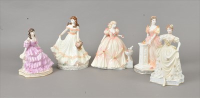 Lot 69 - Ten Coalport 'English Rose' Collection Ladies