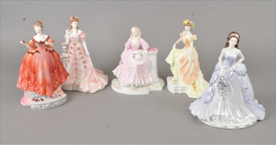 Lot 69 - Ten Coalport 'English Rose' Collection Ladies