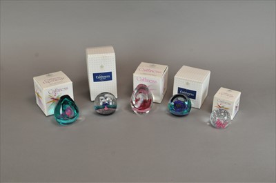 Lot 70 - Nine Caithness limited edition glass paperweights