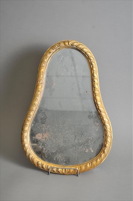Lot 738 - A 19th century gilt framed Pear shaped wall mirror