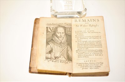 Lot 152 - REMAINS OF SIR WALTER RALEIGH, 16mo, 1681....