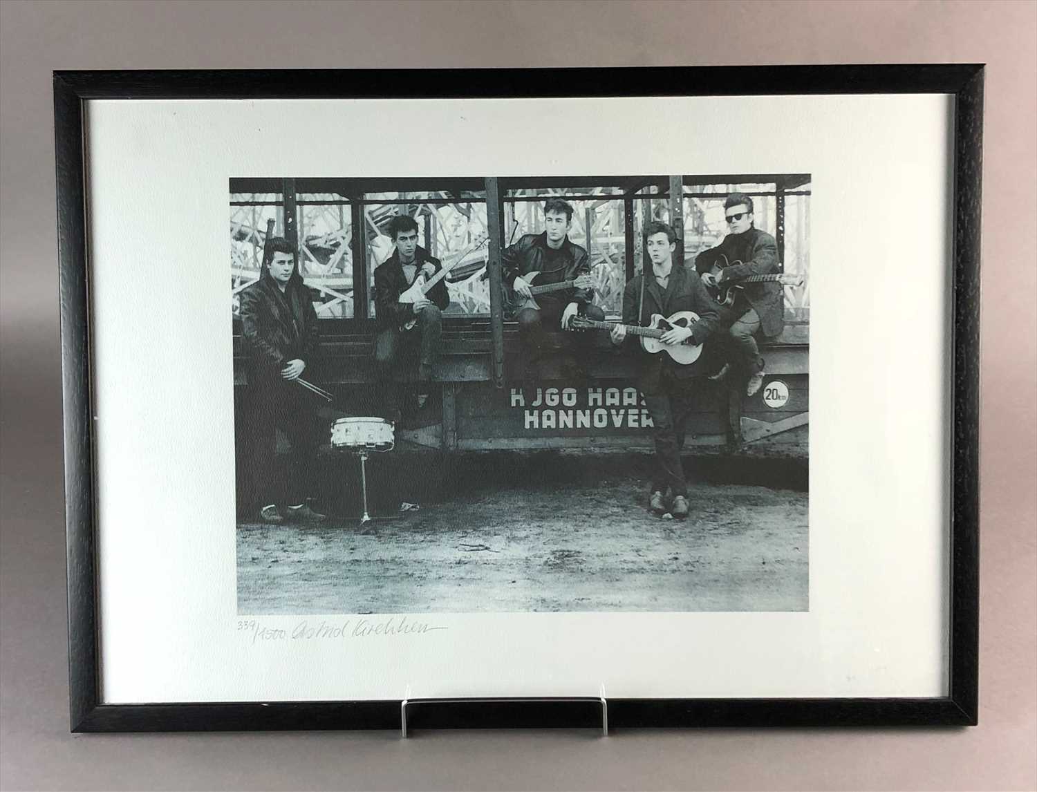 Lot 297 - Astrid Kirchherr, a signed limited edition photographic print of The Beatles