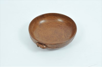 Lot 723 - A Robert 'Mouseman' Thompson carved oak bowl