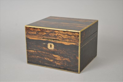 Lot 481 - A Victorian coromandel dressing box, (lacking contents) by Howell, James & Co