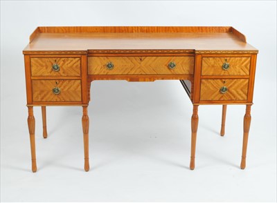 Lot 475 - A 19th century satinwood desk or side table