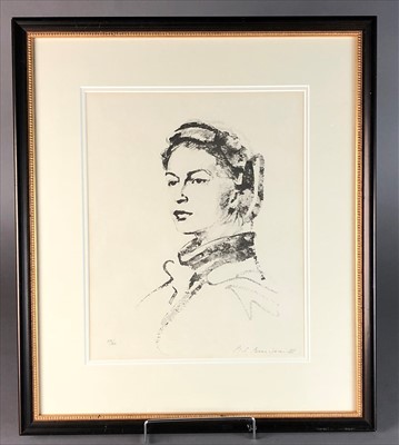 Lot 249 - After Annigoni, portrait of the Queen...