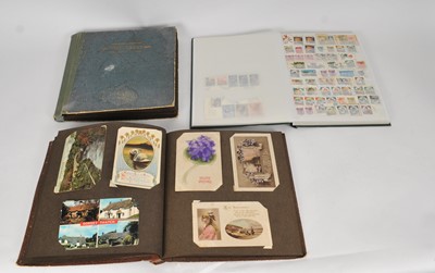 Lot 199 - A collection of stamp and postcard albums