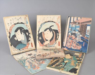 Lot 450 - A collection of Japanese woodblock prints