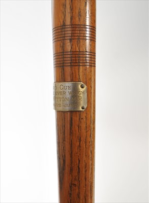 Lot 608 - A small games collection to include a billiard cue relating to Major Jack Mytton Esq