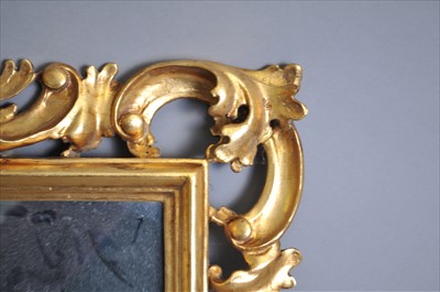Lot 617 - A decorative 19th century gilt wood and plaster Florentine type frame (mirror)