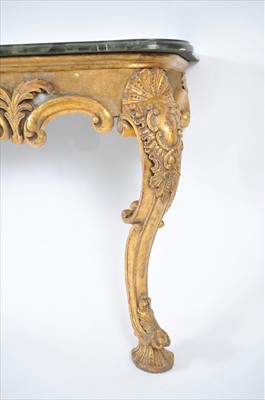 Lot 740 - A 20th century baroque style hall or console table