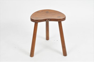 Lot 725 - A Robert 'Mouseman' Thompson, an oak cow stool
