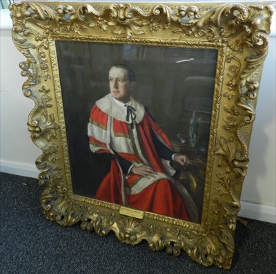 Lot 749 - Anthony de Brie, Portrait of Viscount Cross, oil