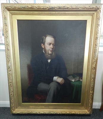 Lot 750 - Samuel Berry Godbold (British 19th Century, 1820-1884) Portrait of Richard Assheton Cross