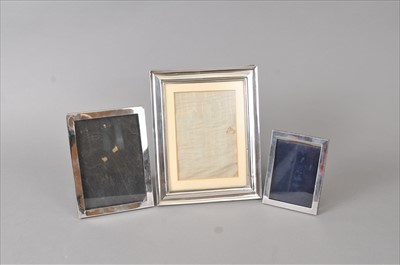 Lot 358 - Three silver mounted frames