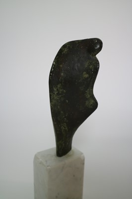 Lot 81 - Contemporary Abstract Bronze Sculpture with Marble Base