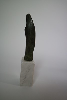 Lot 81 - Contemporary Abstract Bronze Sculpture with Marble Base