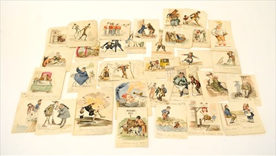 Lot 153 - 44 original colour cartoons of humorous...