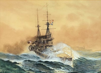 Lot 289 - Arthur Knowles, marine watercolour