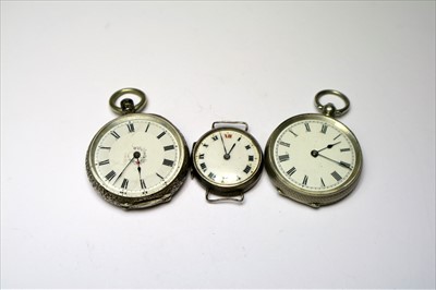 Lot 424 - A Collection of Silver Watches, Comprising of...