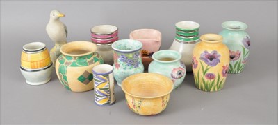 Lot 22 - A good collection of E Radford Burslem pottery