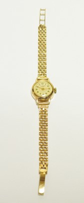 Lot 169 - A Ladies J.W. Benson wristwatch on Bracelet in...