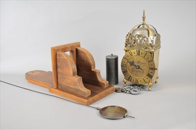 Lot 560 - A 17th century style brass lantern clock
