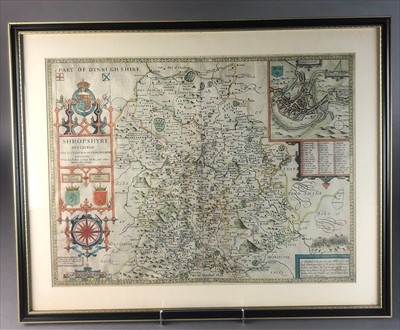 Lot 264 - John Speed, map of Shropshire