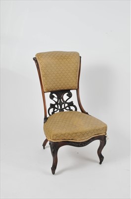 Lot 415 - A Victorian upholstered chair
