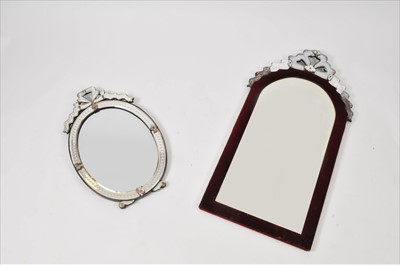 Lot 592 - Two Venetian glass wall mirrors