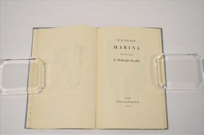 Lot 193 - ELIOT, T S, Marina. With drawings by E...
